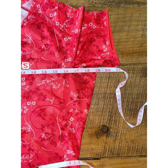 Womens Salomon ActiLite Jersey Athletic Cycling Workout Top Pinkish/Red Size M - Picture 7 of 9